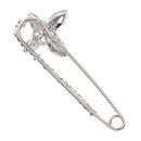 2pcs Fashion Safety Pin Womens Crystal Brooch Imitation Pearls Brooches