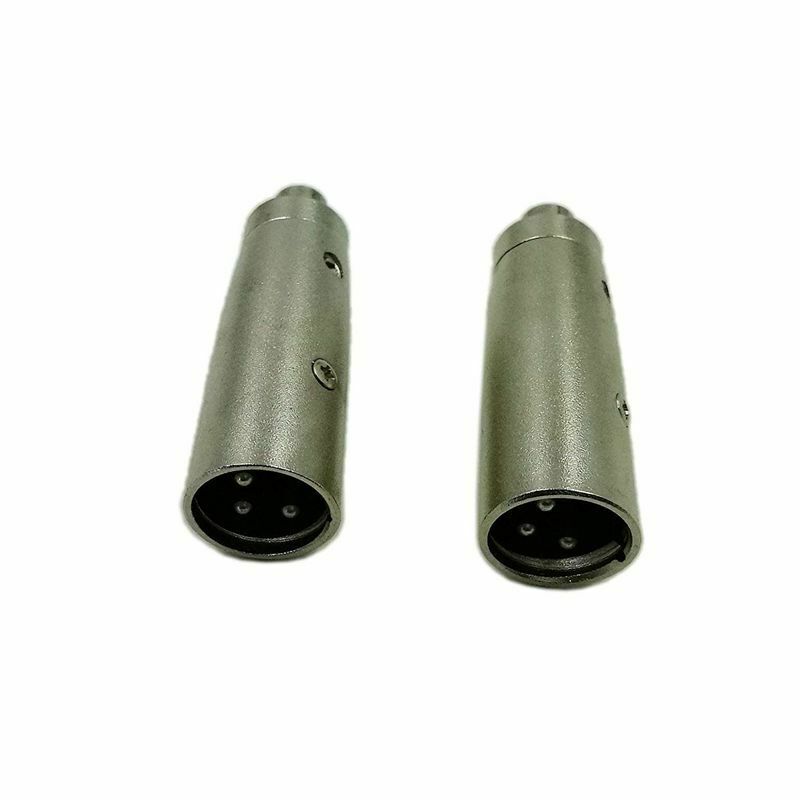 3 Pin XLR Male to RCA Female Audio Jack Plug Microphone Barrel Adapter Conv