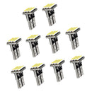 10pcs T10 1206 9SMD Car Motor White Canbus LED Side Tail Lights Bulbs Lamps