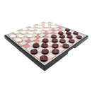 50 PCS Magnetic Checkers Draughts Folding Chessboard Travel Game Educational