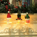Home Desk Decor Glowing Christmas Tree Ornament Snowman Lights Desktop Deco Q4L8