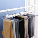 Non-Slip Multi 6 layer Hangers Blouse Coat Tops Trouser Holder Storage Rack AU