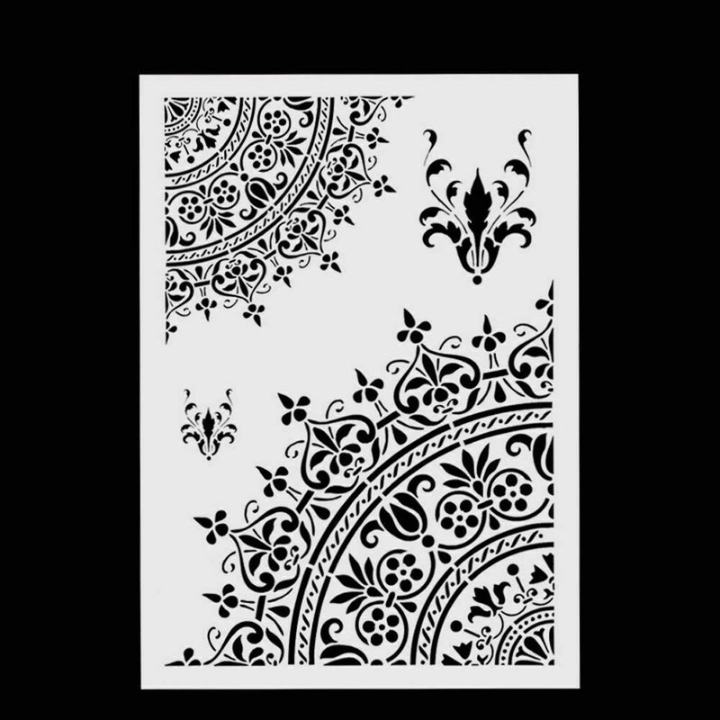 1* DIY Craft Mandala Stencils Template For Walls Painting Scrapbooking Stamping