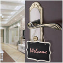 14x Mini Chalkboards Signs Hanging BlackBoard Rectangle Message Board Doubl Z7Q1