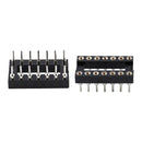 14 Pin DIP/DIL Turned Pin IC Socket Connector 0.3 inch Pitch 25pcs T3M6