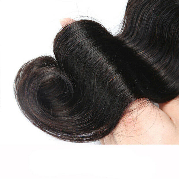 Brazilian Body Wave Hair Bundles Human Hair Weave Natural Color Non Remy Ha S5U2