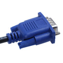 3 Meter PC Computer 15Pin VGA Male to Female M/F Cable Adapter Black