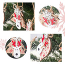 Moose Christmas Christmas Q4B0 6pcs/set Pendants Head For Tree Ornaments Wooden