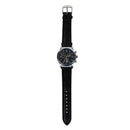 Mens Watch Quartz Watch PU Leather Black Quartz Watch I8S1