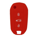 Car Key Protive Cover Holder for BUICK Flip Folding Remote Key Fob Red