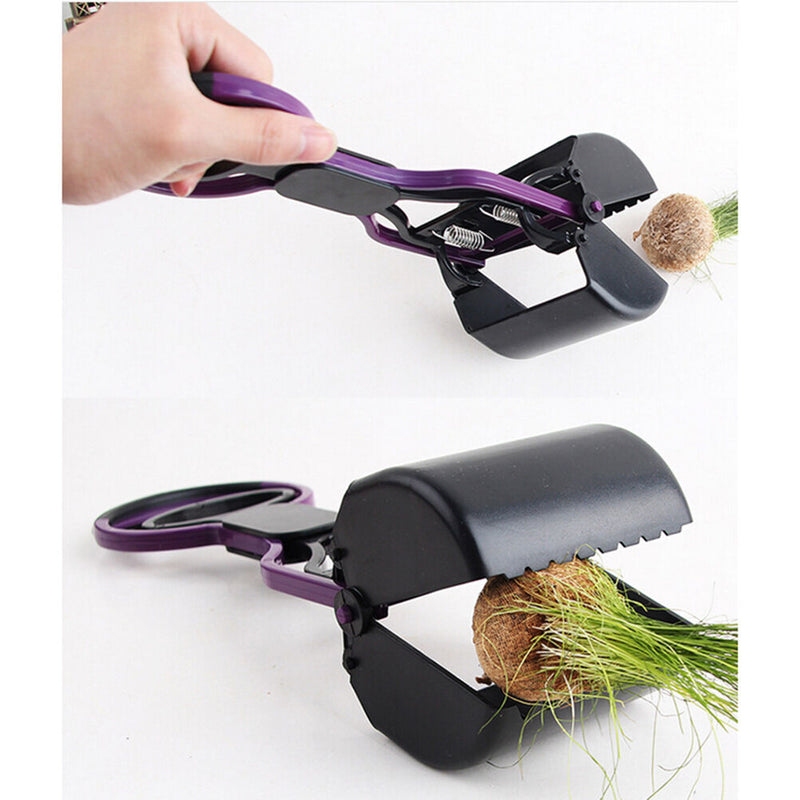 Pet Dog Cat Handle Pooper Scooper Jaw Poop Waste Pickup Scoop Home Yard ClBX