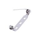 100 x Brooch Bar Backs Safety Pins Badge Fasteners For Jewellery Findings M