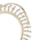 1 Piece Rock Punk Clear Rhinestone Decor Ear Cuff Enclose Earrings for Left X3L6