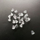 Wholesale Lots 1000x Clear Soft Silicone Rubber Earring Back Stopper Findings