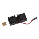 Dual Fan Cooling System Module with Heatsink for Raspberry Pi 3B, 2, 1