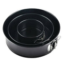 3PCS 12/18/24cm Round Cake Tin Non-stick Spring Form Loose Base Baking Pan Tray