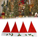 Santa Claus Hats Window Valance Christmas Decorations Xmas Curtain Decor Ho R9E4
