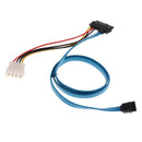7 Pin SATA Serial ATA to SAS 29 Pin & 4 Pin Cable Male Connector Adapter