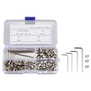 180Pcs Carbon Steel T Nuts M3 M4 M5 T Slot Nut Hammer Head Nickel Fastener  K8J2