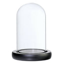 Display Glass Dome Cover Jar for Party Festival Wedding Xmas Decor_Black A