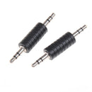 5X 3.5mm stereo male to male jack audio plug connector coupler adapter joiner JR