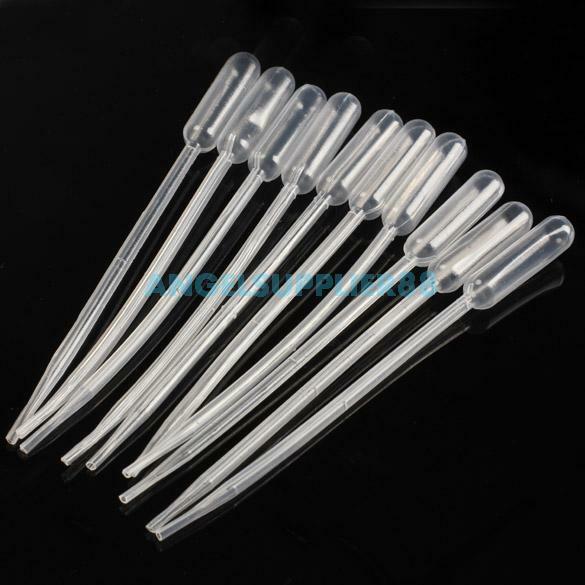 100PCS 0.5ml Graduated Pipettes Dropper Polyethylene for Experiment Medical NEW#