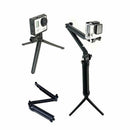 Action 3-Way Selfie Stick Hand Grip Flexible Tripod Extension Monopod camera_kz