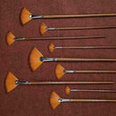 9 pcs/set Artmaster Artists Fan Brush Small, Medium U2 O Large Watercolour, V8E7