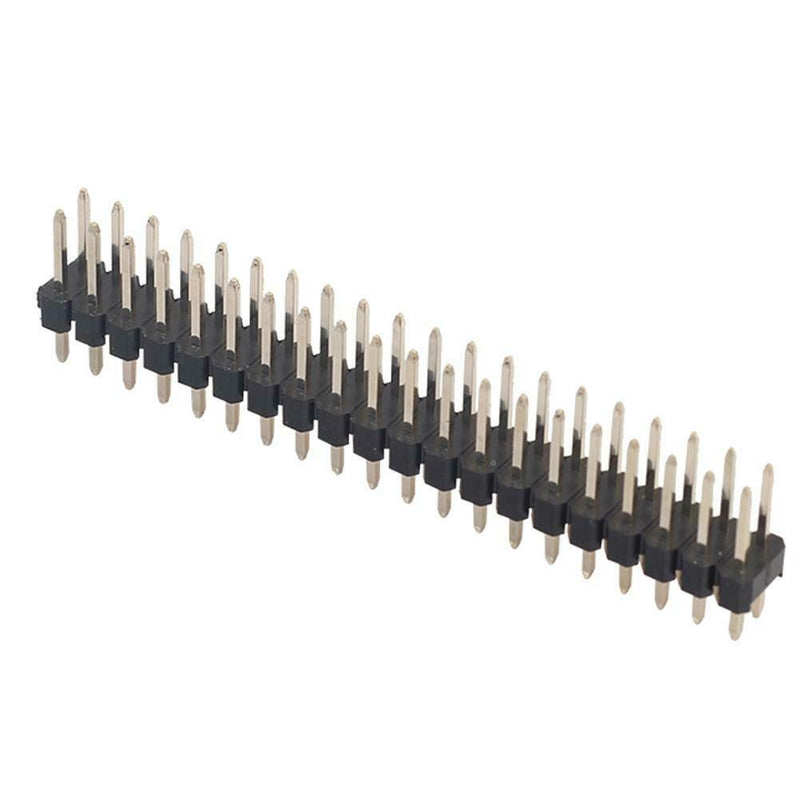 10pcs Dual Male Header 2.54mm 2x20pin Strip for Raspberry Pi Zero GPIO A