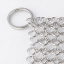 4*4" Stainless Steel Chainmail Scrubber for Home Cast Iron Cookware Cleaner asdf
