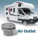 Universal 60mm Round A/C Air Outlet Vent for RV Bus Boat Yacht  Grey