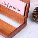 1pc Redwood Name Card Business Card Holder Handmade Box Storage id credit case U