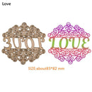 Love DIY Cutting Dies Stencils Scrapbook Embossing Craft Album Card Gifts
