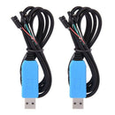 2 Pack Debug Cable for Raspberry Pi USB Programming USB to TTL Serial Cable O9O7