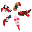 5Pcs/set Christmas Theme Character Finger Puppets Story Telling Soft Cloth To%!