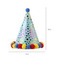 Glitter Birthday Party Hat with Bandana Neck Scarf Ties for Your Pet Dog Cat
