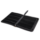 1PC Black Color Fountain Pen PU Leather Case Storage Holder For 48 Pens W6M6