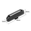 USB Rechargeable 100LM LED Bicycle Rear Taillight Waterproof Warning Lamp A