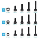 500 Pcs Grade 12.9 Black M3 M4 M5 Inner Hex Socket Head Cap Screws Assortme