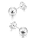 3 ~ 6mm 8 Piece Stainless Steel Stallion Earrings Ball Elegant Bead Set (4