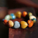 Boho Women Stretch Beads Colorful Ceramic Bracelet Bangle Women Gift