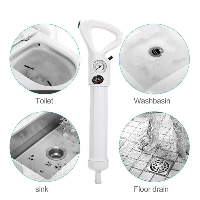 High Pressure Air Drain Blaster Powerful Toilet Sink Plunger Auger Cleaner