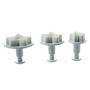 3pcs White Fondant Gum Paste Plunger Cutter - Maple Leaf F3T1