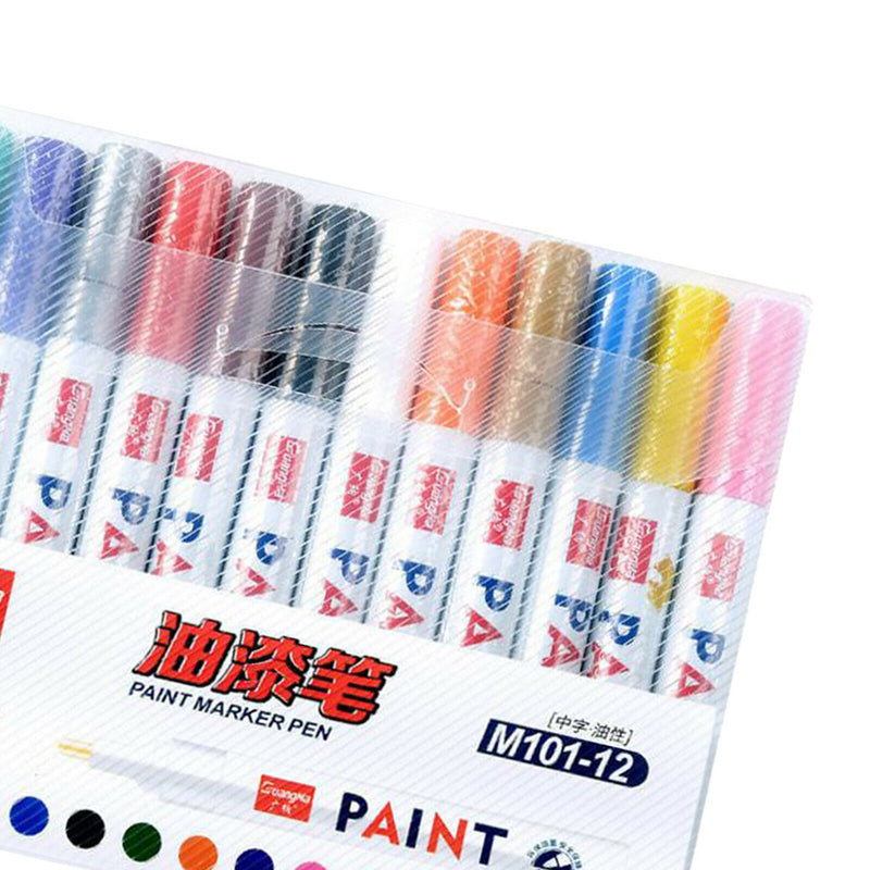 1 Box Waterpoof Paint Pens Markers Pen Metallic Glitter for Rock Painting DIY