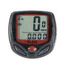New Bicycle Speedometer + 5 LED Mountain Bike Cycling Head Light + Rear Lamp Set