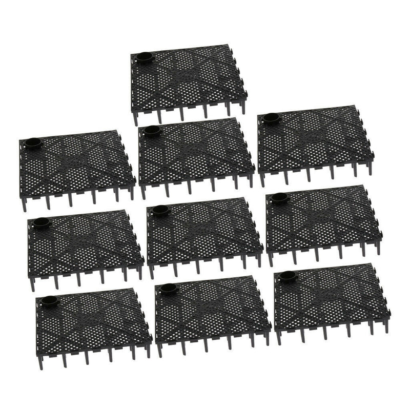 20 Pieces Isolate Board Divider Fish Tank Bottom Black Filter Tray Great Gifts