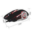 Electroplated USB Gaming Mouse with Adjustable DPI LED Light Macro Function