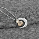 Heart Pendant Necklace Jewelry I Love You To The Moon Back Letter Mom Neckl