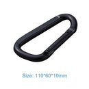 Alloy D Shaped Carabiner Keychain Outdoor Camping Hiking Hammock Buckle