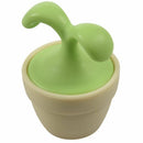 Mini Plastic Green Leaf Shaped Grip Relaxing Body Foot Roller Ball Massager